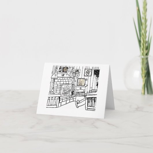 Carte De Remerciements Le Salon (Devant)