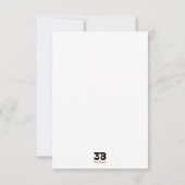 Carte De Remerciements Le séisme (Dos)