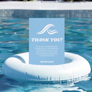 Carte De Remerciements Le Surf Anniversaire, Le Big One