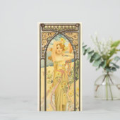 Carte De Remerciements Le temps du jour, Luminosité du jour par Mucha (Debout devant)