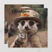 Carte De Remerciements Le Vin De Granny Meerkat, (Devant / Derrière)