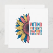 Carte De Remerciements Le Vote Empêche Les Présidences Indésirées Le Dési (Devant / Derrière)