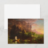 Carte De Remerciements Le voyage de la vie, Enfance par Thomas Cole (Devant / Derrière)