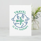 Carte De Remerciements Le voyage est ma thérapie (Debout devant)