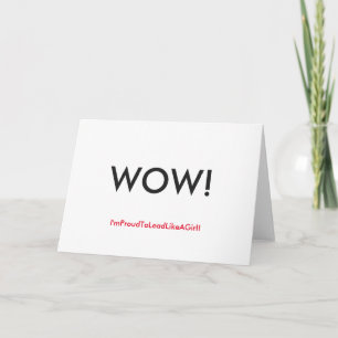 Carte De Remerciements Lead with your appreciation !