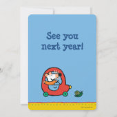 Carte De Remerciements Lecteurs de marguerite une jolie voiture rouge (Dos)