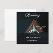 Carte De Remerciements Lecture, l'aventure continue (Devant / Derrière)