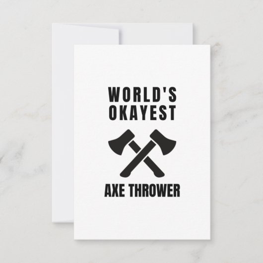 Carte De Remerciements Légende du lancer de x (2) (Devant)