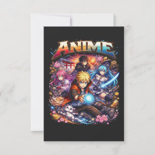 Carte De Remerciements Légendes de l'anime