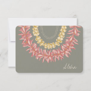 Carte De Remerciements Lei Day by Wander With Aloha