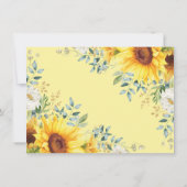 Carte De Remerciements L'éléphant de tournesol, un petit arachide (Dos)