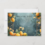Carte De Remerciements Lemon Grove Romance Wedding (Devant)