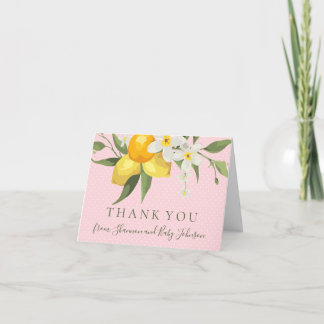 Carte De Remerciements Lemon Thank You Card