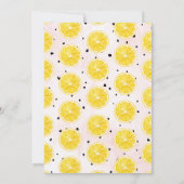 Carte De Remerciements Lemonade rose moderne 1er anniversaire (Dos)