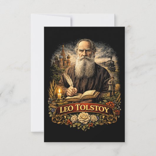 Carte De Remerciements Léo Tolstoï (Devant)
