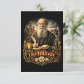 Carte De Remerciements Léo Tolstoï (Debout devant)