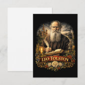 Carte De Remerciements Léo Tolstoï (Devant / Derrière)