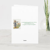 Carte De Remerciements "L'Épouvantail" (Dos)