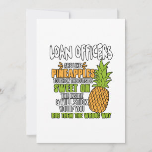 Carte De Remerciements Les Agents De Prêt Sont Comme Des Ananas.