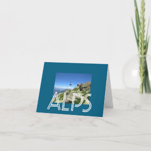 Carte De Remerciements Les Alpes