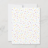 Carte De Remerciements Les amis de Rue Sésame Confettis Anniversaire (Dos)