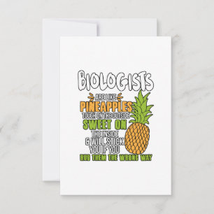 Carte De Remerciements Les Biologistes Sont Comme Des Ananas.