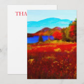 CARTE DE REMERCIEMENTS LES BULLES DU PARC NATIONAL D'ACADIE (Devant / Derrière)