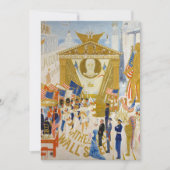 Carte De Remerciements Les cathédrales de Wall Street par Stettheimer (Devant)