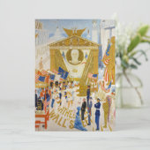 Carte De Remerciements Les cathédrales de Wall Street par Stettheimer (Debout devant)