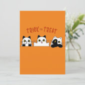 Carte De Remerciements les chatons à halloween (Debout devant)