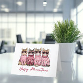 Carte De Remerciements Les chats de la Saint-Meowentine en pulls Valentin