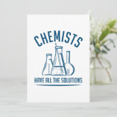 Carte De Remerciements Les Chimistes Ont Toutes Les Solutions (Debout devant)