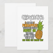 Carte De Remerciements Les Chiropraticiens Sont Comme Des Ananas. (Devant / Derrière)