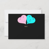 Carte De Remerciements les coeurs de m. & mrs (Dos)