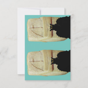 Carte De Remerciements Les Conversations Noir et Brancusi The Kiss,