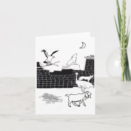 Carte De Remerciements Les Créatures De La Nuit (Devant)