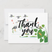 Carte De Remerciements Les créatures sauvages des marais (Devant)