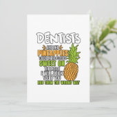 Carte De Remerciements Les Dentistes Sont Comme Des Ananas. (Debout devant)
