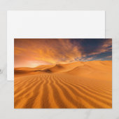 Carte De Remerciements Les déserts | Désert aux Émirats arabes unis (Devant / Derrière)