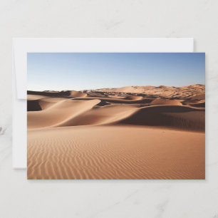 Carte De Remerciements Les déserts   Dunes de sable des Émirats arabes un