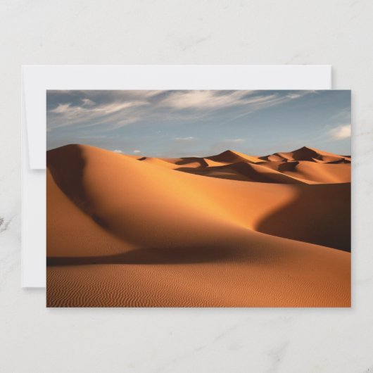 Carte De Remerciements Les déserts | Erg Chebbi Dunes Maroc (Devant)