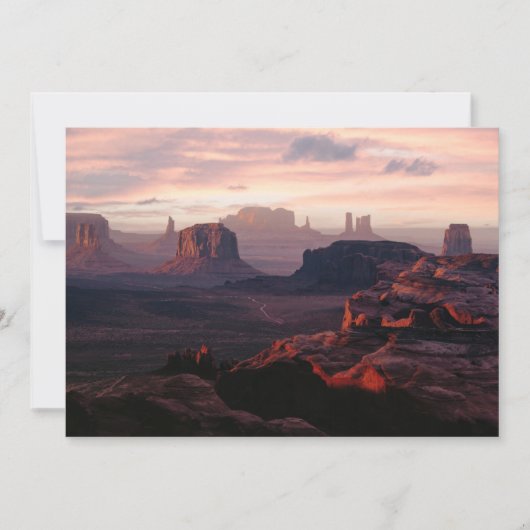 Carte De Remerciements Les déserts | Monument Valley Utah-Ariziona (Devant)