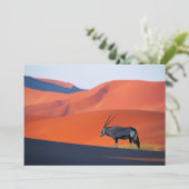 Carte De Remerciements Les déserts | Namib Desert Oryx (Debout devant)