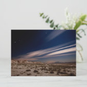 Carte De Remerciements Les déserts | Navarre Bardenas désert la nuit (Debout devant)