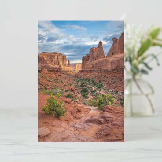 Carte De Remerciements Les déserts | Parc national des Arches, Utah (Debout devant)