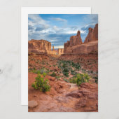 Carte De Remerciements Les déserts | Parc national des Arches, Utah (Devant / Derrière)