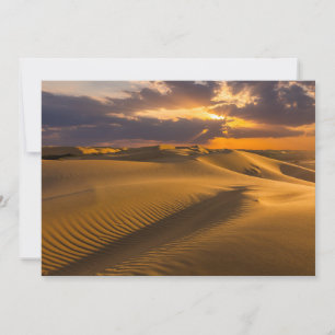 Carte De Remerciements Les déserts   Paysage des dunes de sable