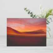 Carte De Remerciements Les déserts | Paysage du désert de Rolling (Debout devant)