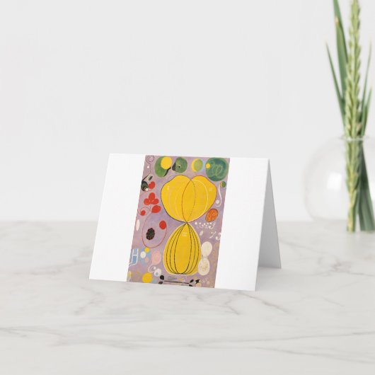 Carte De Remerciements Les dix plus grands, Groupe IV, No 7 par Hilma af (Devant)