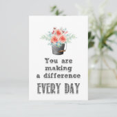 Carte De Remerciements Les Enseignants Font Une Différence (Debout devant)